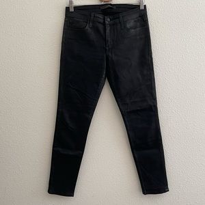 Joe’s Jeans Black Wax Coated Jeans Sz 29